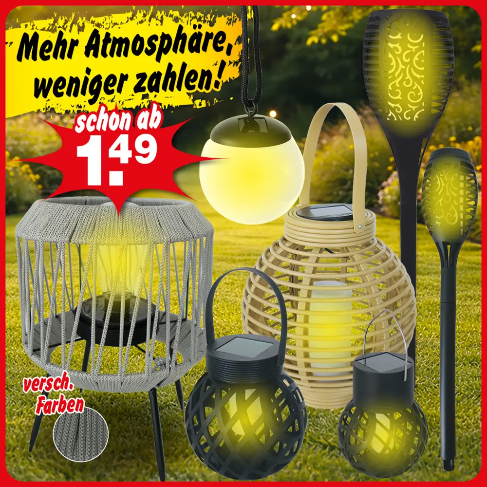 Solar-Deko für dein Garten