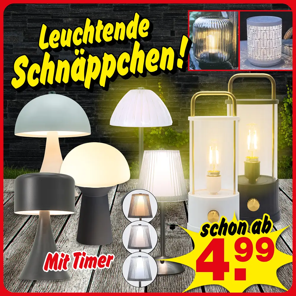 Tolle Lampen für Innen und Außen