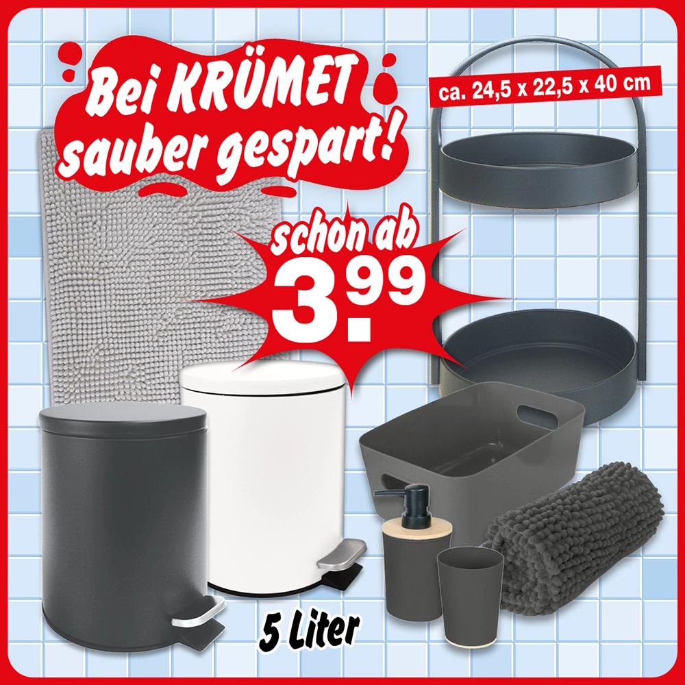 Badzubehör – sauber gespart