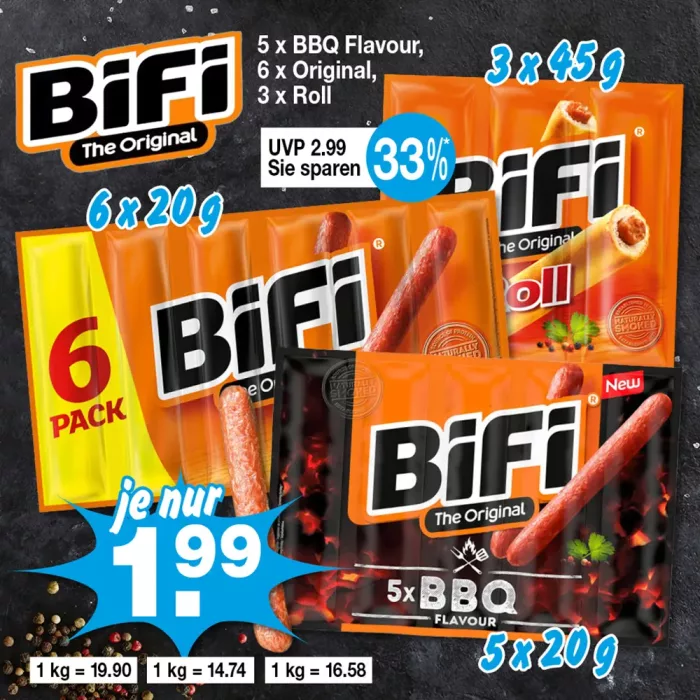 Bifi - versch. Sorten