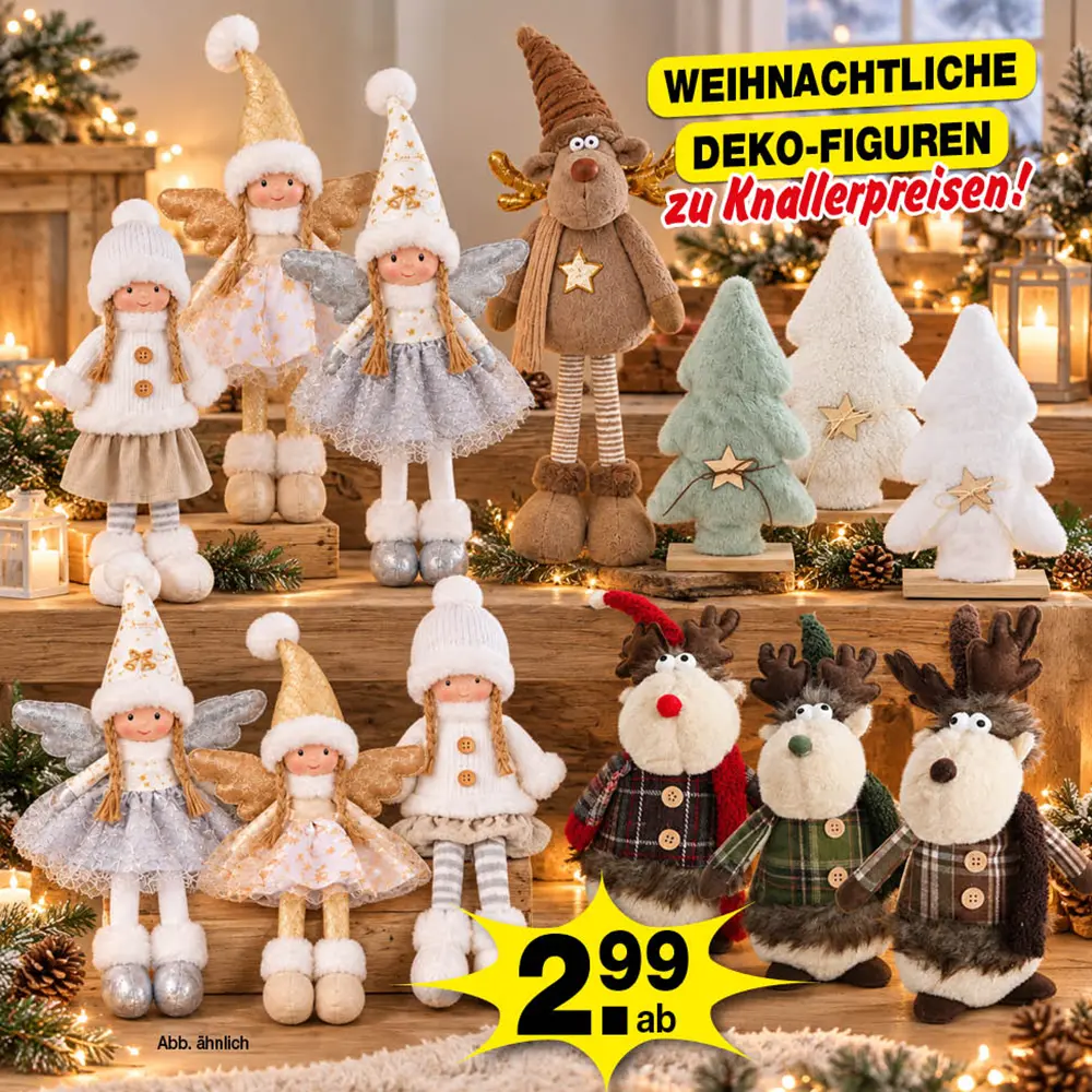 Weihnachtliche Deko- Figuren