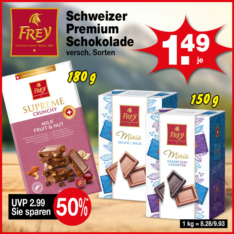 Frey – Schweizer Premium Schokolade