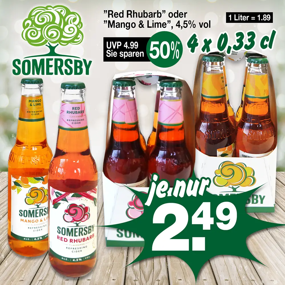 Somersby 4×0,33cl