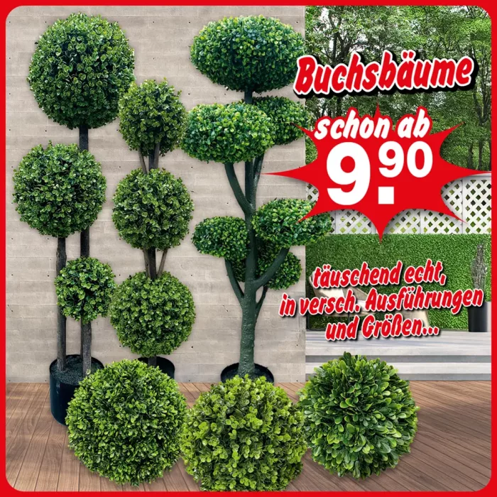 Buchsbäume - täuschend echt
