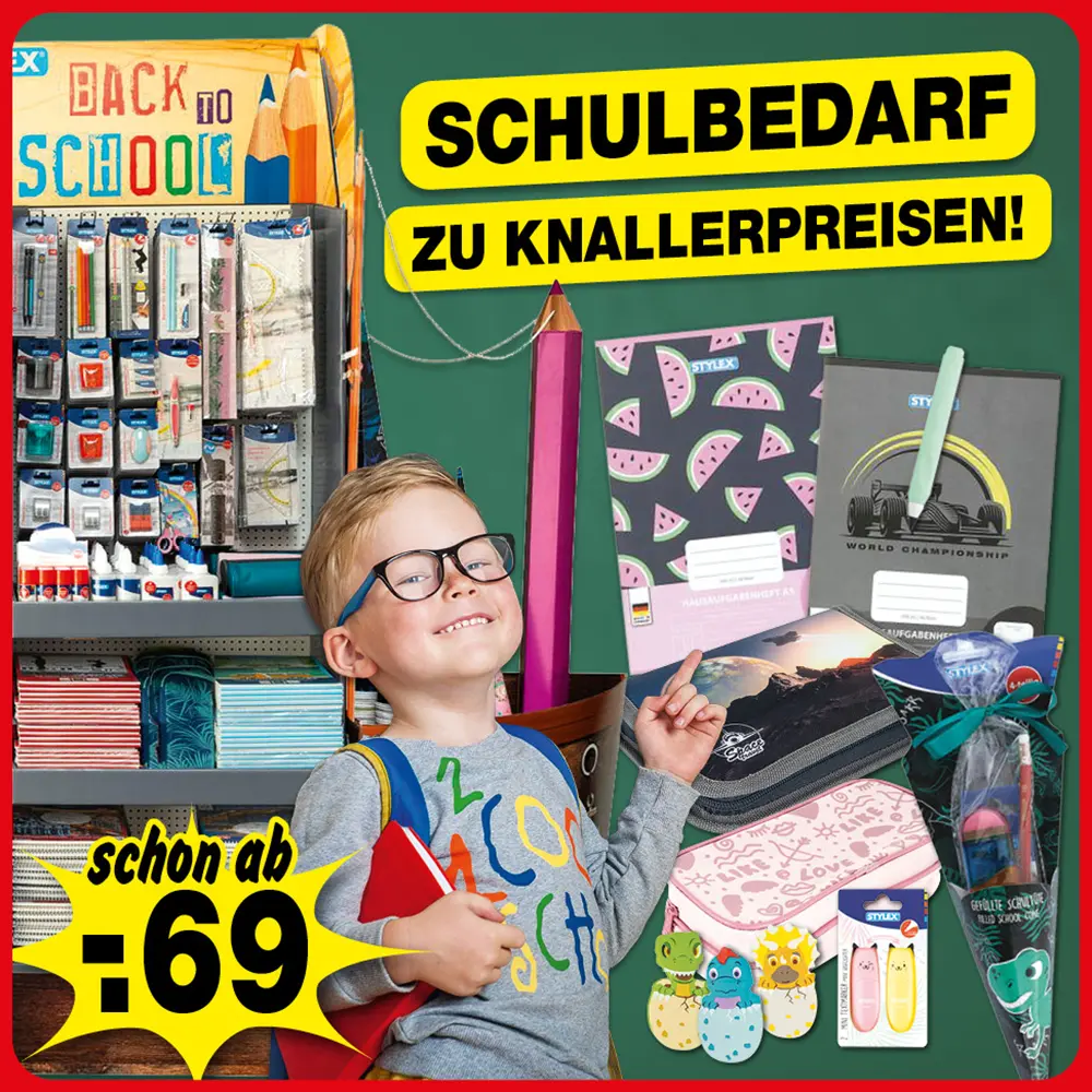 Schulbedarf zum kleinen Preis