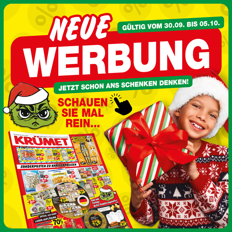 KRÜMETSonderpostenmärkte Sonderposten zu Knallerpreisen!