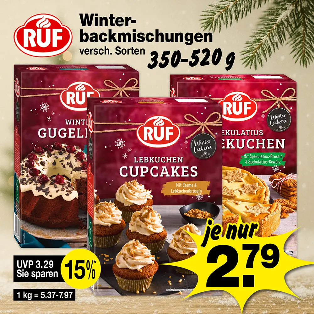 Winterbackmischungen
